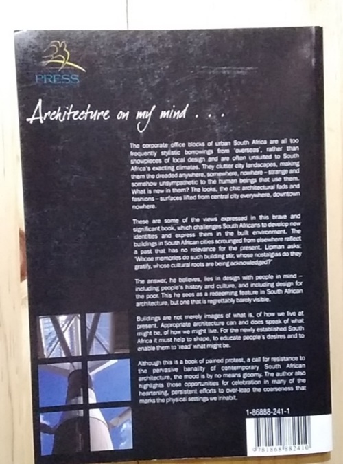 Architecture on my mind: critial readings in design by Alan Lipman 2003 First edition