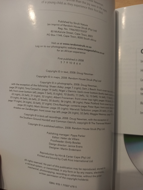 Bird calls for beginners - Doug Newman 2008