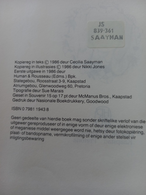Botterblomme langs die pad - Cecilia Saayman 1986