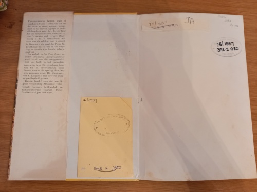 Die Twee Broers en ander Afr Kampvuurstories deur Pieter W Grobbelaar (1ste uitgawe 1971)