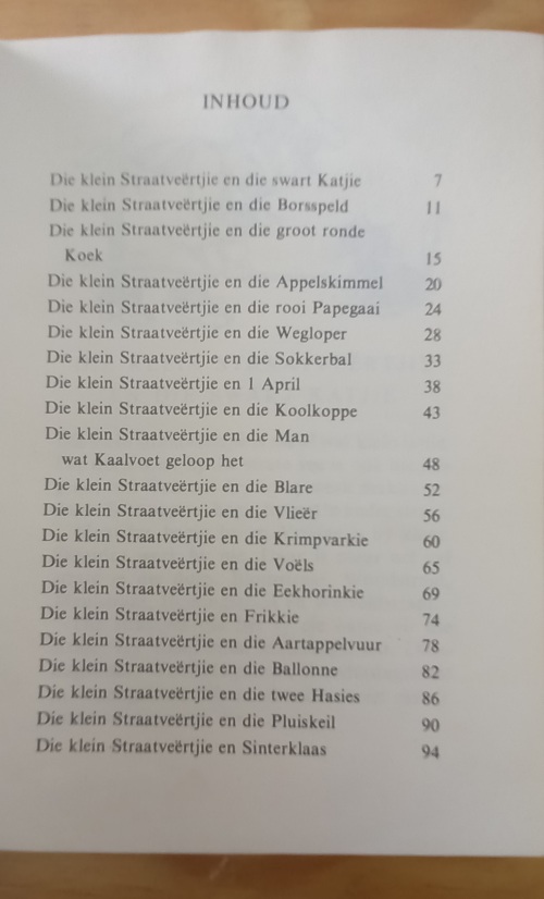 Die klein straatveertjie - Eva Marder 1980