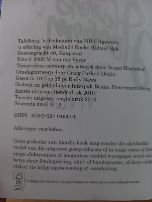 Die ongelooflike avonture van Hanna Hoekom - Marita van der Vyver 2013