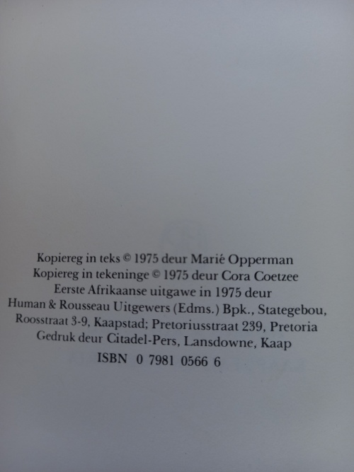 Die opraak van die vuur en ander inheemse verhale - Marie Opperman 1975