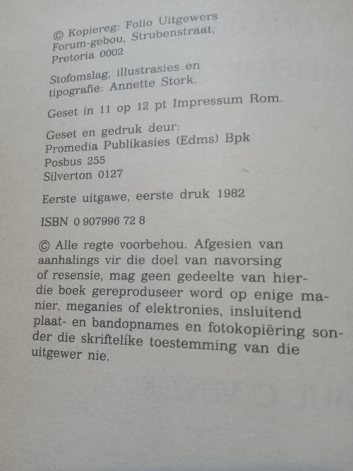 Die verlore tyd en ander stories - Paul C Venter (1982)