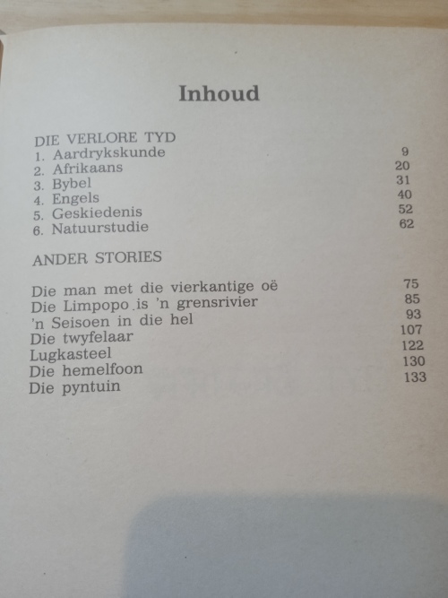 Die verlore tyd en ander stories - Paul C Venter (1982)