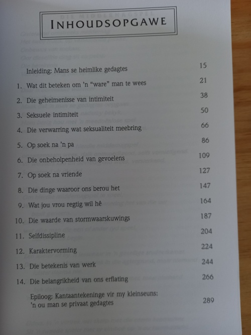 Dinge waaroor manne dink maar die kan deel nie - Gordon MacDonald 1997