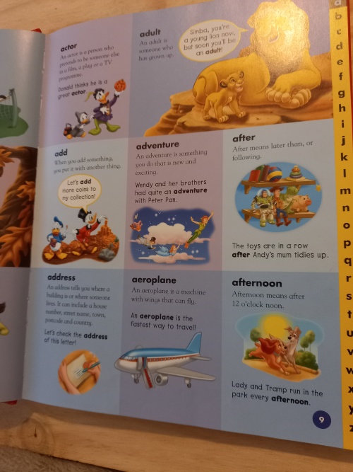 Disney Picture Dictionary (over 900 words & pictures) 2013