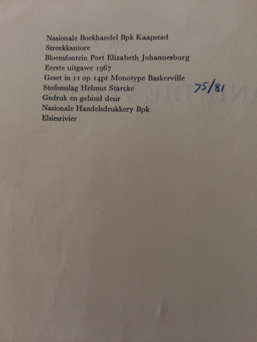 Fanie die Vlieer deur Topsy Smith (1ste uitgawe 1967)