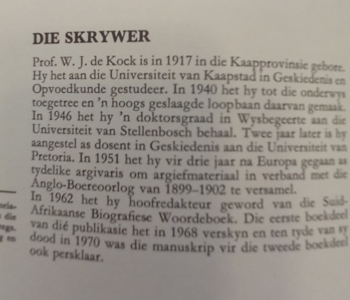 Geskiedenis van Suid-Afrika - W J de Kock (1971)