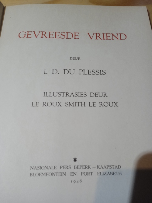Gevreesde vriend - I D du Plessis (1946)