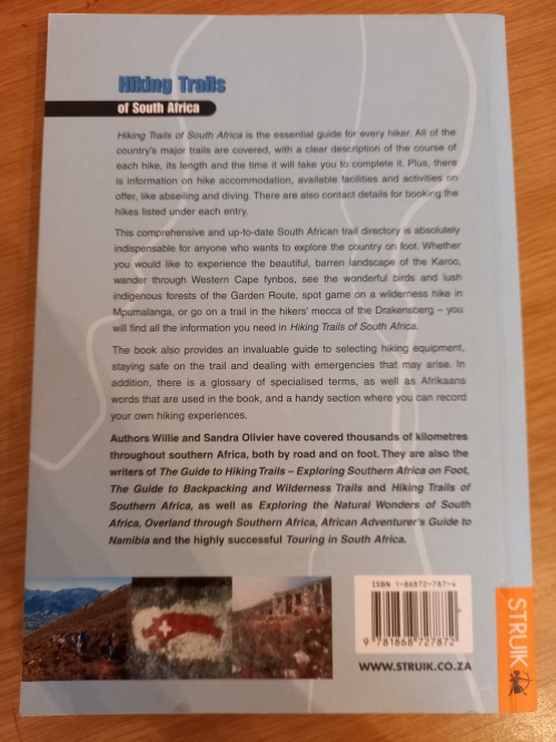 Hiking Trails of South Africa by Willie & Sandra Olivier
