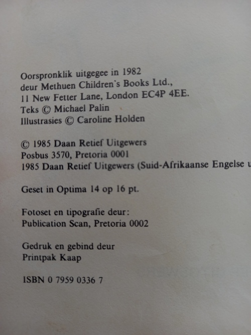 Klein Sarel en die tandpynpille - Michael Palin (1982)