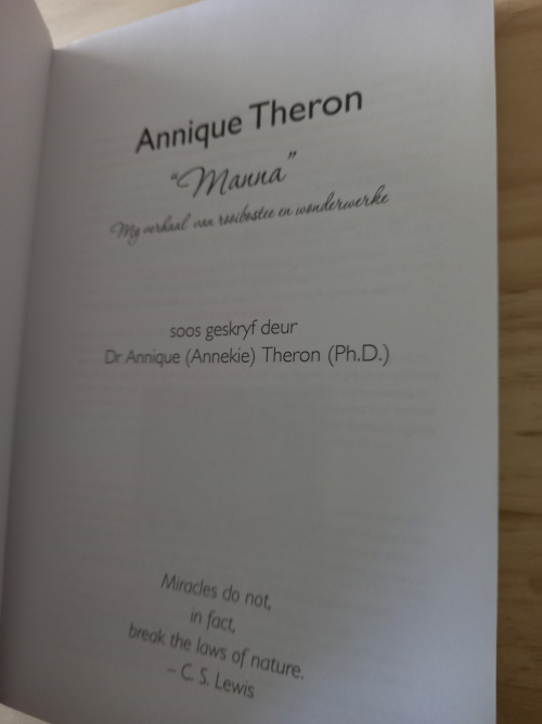 Manna My Verhaal van rooibostee en Wonderware deur Annique Theron