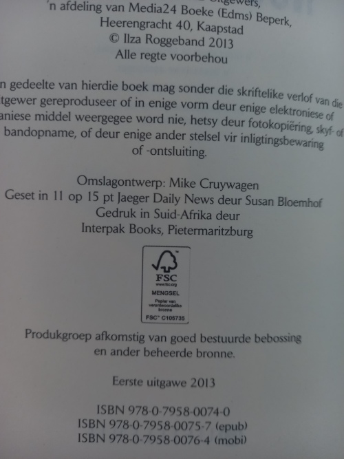 Noot vir dood - Ilza Roggeband (2013)
