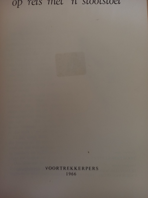 Op reis met `n stootstoel - Bess Spruijt-Lambrechts (1966)