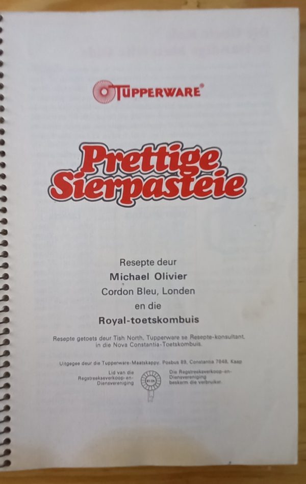 Prettige Sierpasteie/Pastries & pies - Tupperware Michael Olivier (tweetalig)