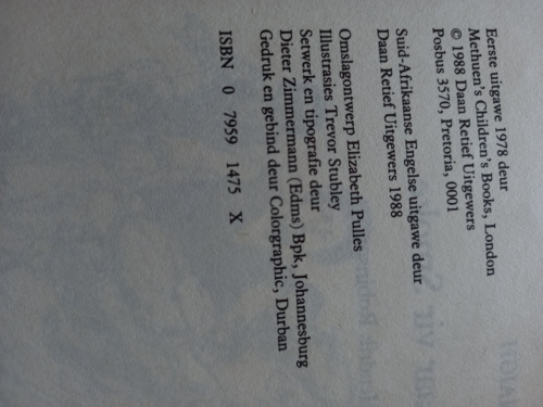 Soek maar vir Smoke deur Sheila Haigh (Daan Retief Uitgewers (1988)