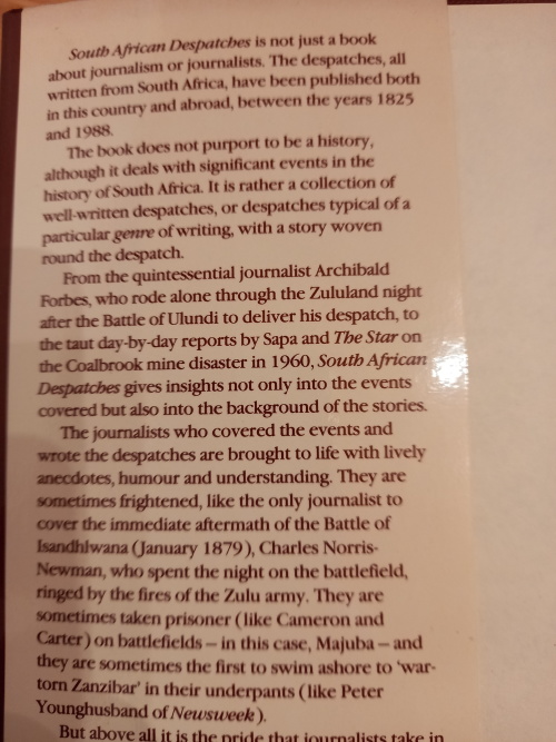 South African Despatches by Jennifer crwys-Williams (1989)