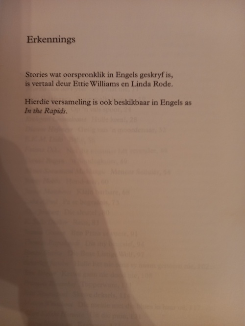 Stroomversnelling (Nuwe SA stories) saamgestel Linda Rode/Jakes Gerwel 2001
