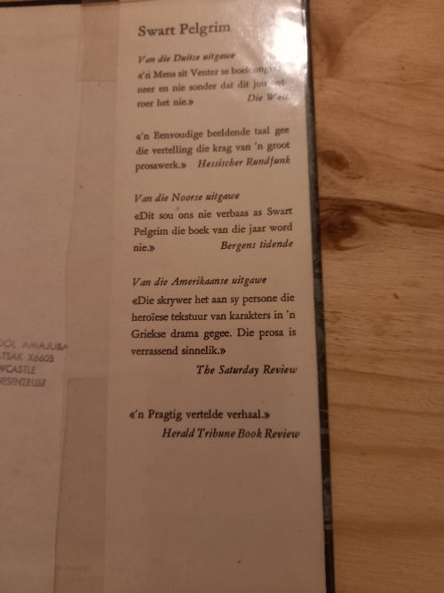 Swart Pelgrim deur F A Venter (22ste druk 1973)