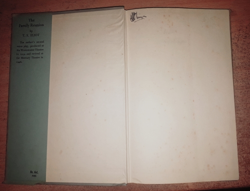 The Family reunion by T S Eliot 1950