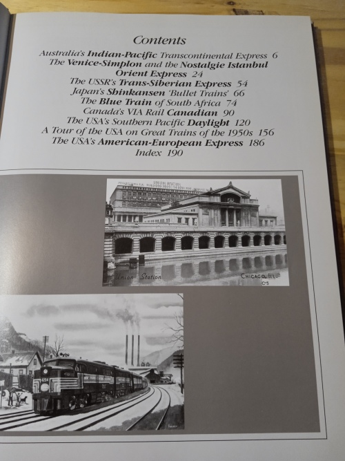 The great trains luxury rail journeys of the world - Timothy Wheaton (1990)