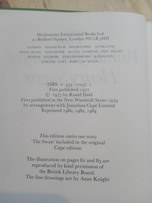 The wonderful story of Henry Sugar - Roald Dahl (1985)