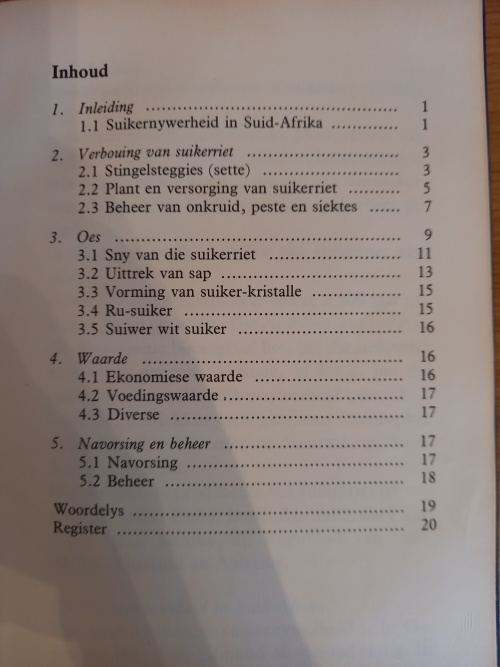 Vakliteratuur - SUIKER (1ste uitgawe, 1ste druk 1979)