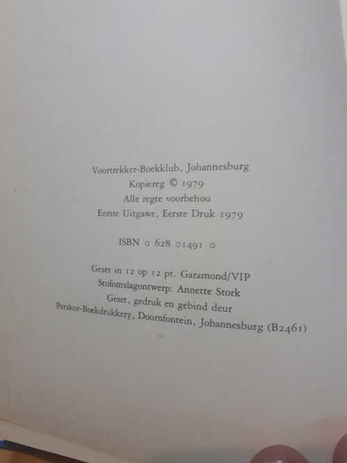 Vuur in die skoot deur C J Venter (1ste uitgawe, 1ste druk 1979)