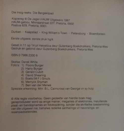 die bergskilpad_2 Die insig-reeks: die bergskilpad - Sheila C Snyman 1987