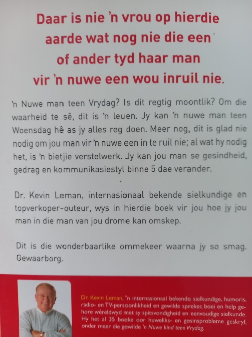 `n Nuwe man teen Vrydag - Dr Kevin Leman 2011