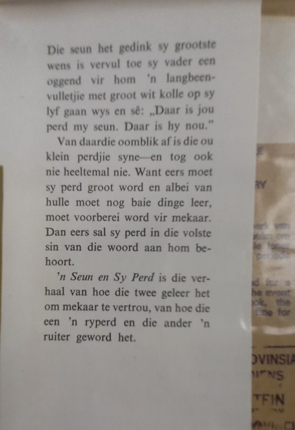 'n_Seun_en_sy_Perd_-_Grace_Skaar_(1967)_3 'n Seun en sy Perd - Grace Skaar (1967)