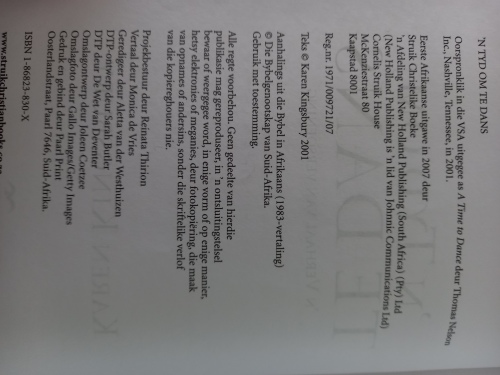 `n Tyd om te dans - Karen Kingsbury 2001