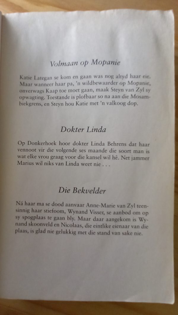 Keur 6 | Volmaan op Mopanie | Dokter Linda | Die bekvelder - Ettie Bierman (2010)