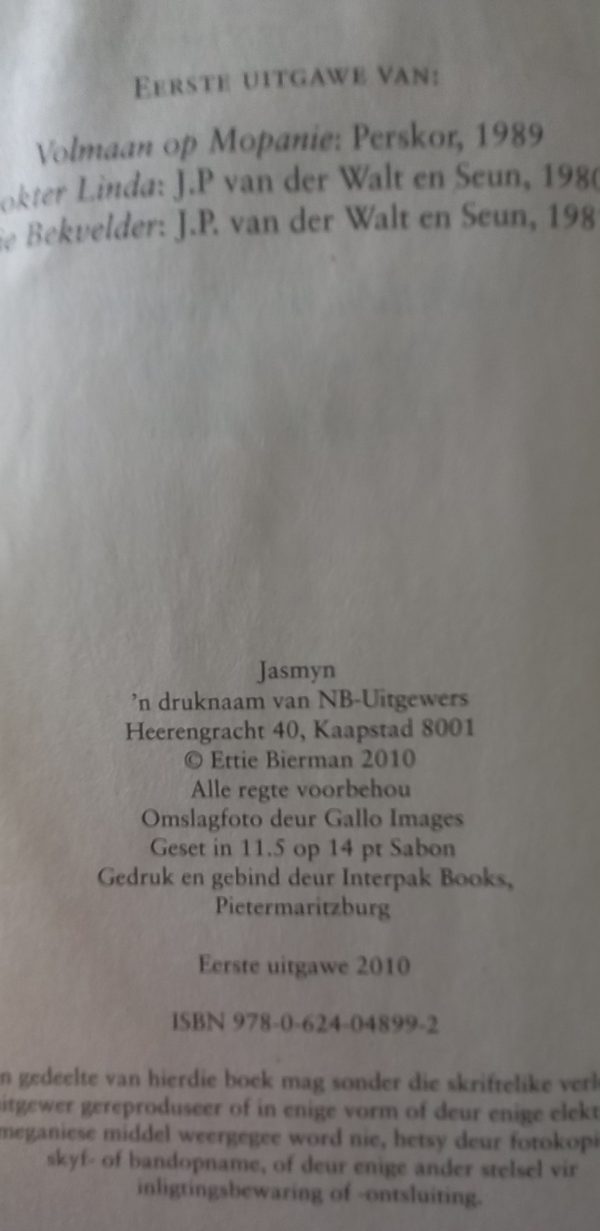Keur 6 | Volmaan op Mopanie | Dokter Linda | Die bekvelder - Ettie Bierman (2010)