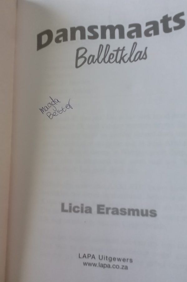 Dansmaats balletklas - Licia Erasmus (2007)