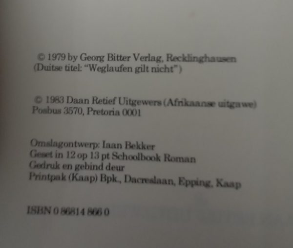 Weghardloop help nie - Solfried Ruck (1983)