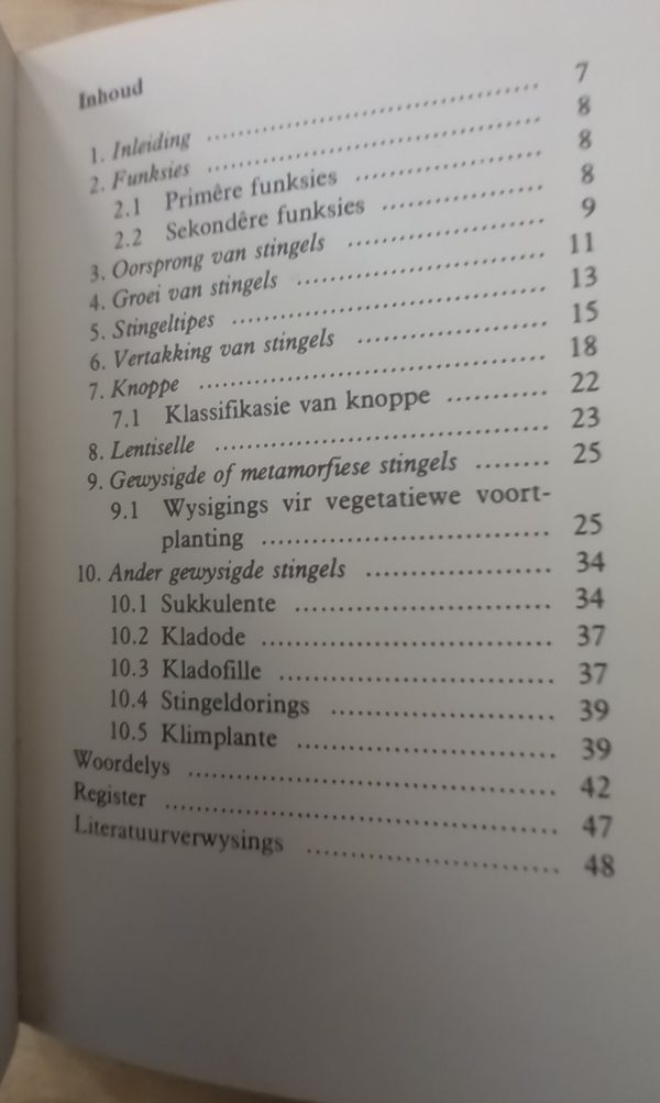 Vakliteratuur Organografie van stingels - Kristo Pienaar (1982) Vakliteratuur Organografie van stingels - Kristo Pienaar (1982)