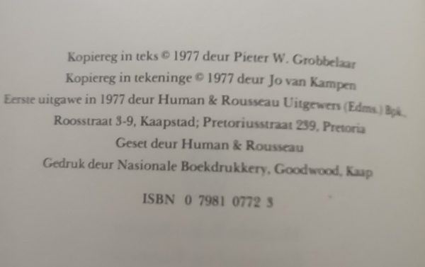 Die petaljes van die drie patatte - Pieter W Grobbelaar (1977)