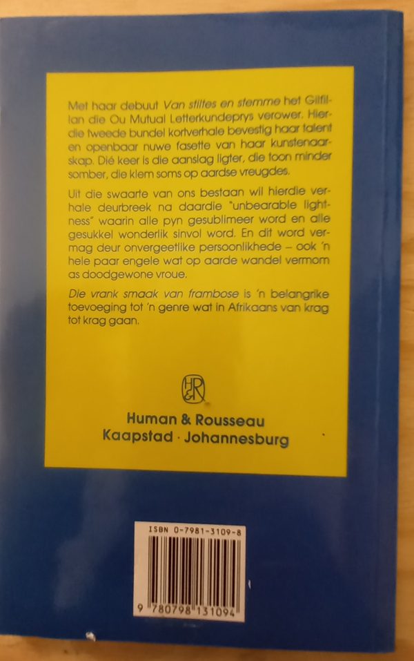 Die vrank smaak van frombose - J M Gilfillan (1993)