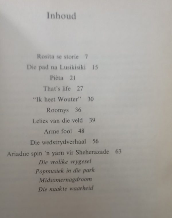 Die vrank smaak van frombose - J M Gilfillan (1993)