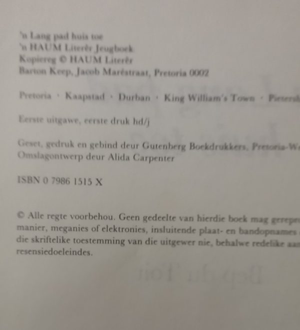 'n Lang pad huis toe - Bep du Toit (2009)