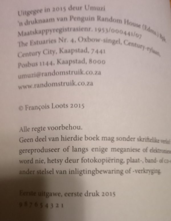 In sneeu geskryf - Francois Loots (2013) In sneeu geskryf - Francois Loots (2013)