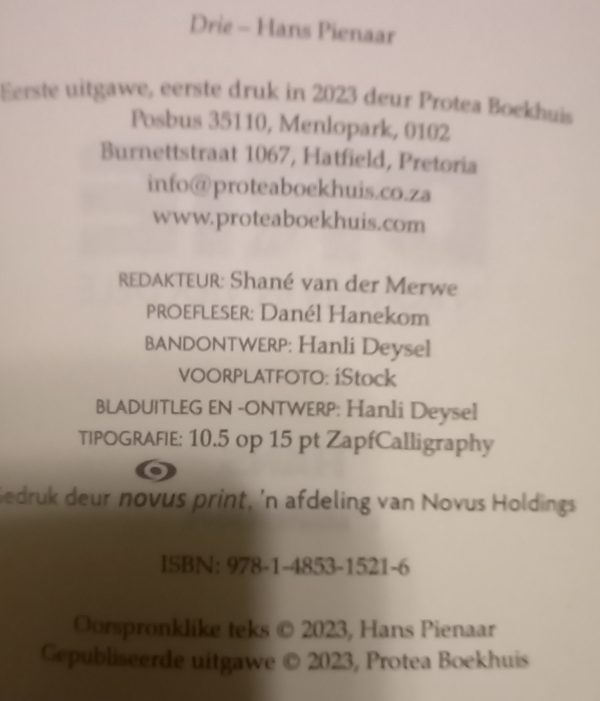 20240802_190848 Drie - Hans Pienaar (2023)