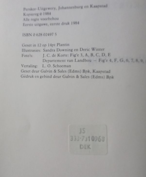 20240827_090326 Vakliteratuur Grondbewaring - J C de Korte (1984)