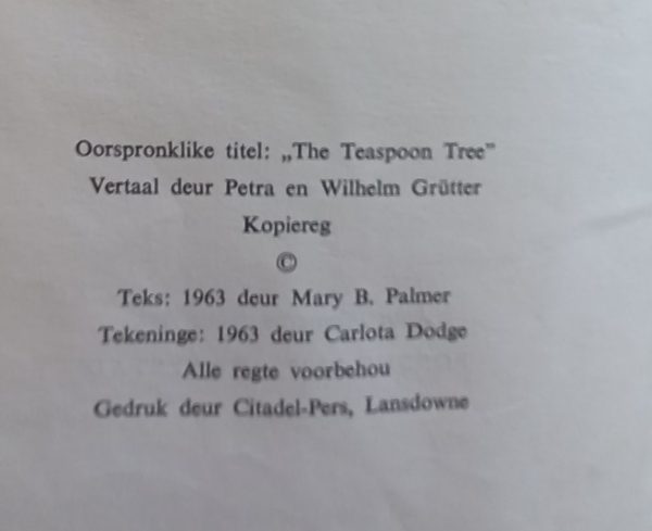Die lepelboom - Mary B Palmer (1967)