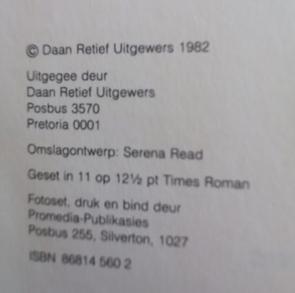 Verskrikking op ouplaas - Emily Pieterse (1982)