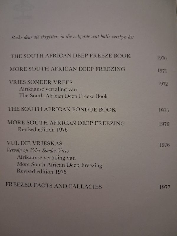 Vul die vrieskas vervolg op VRIES SONDER VREES - Alice Theron